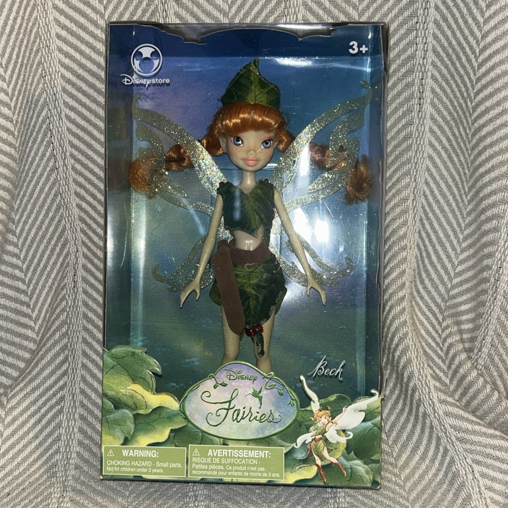 Disney Store Fairies Tinkerbell Beck 10" Doll Exclusive New Peter Pan